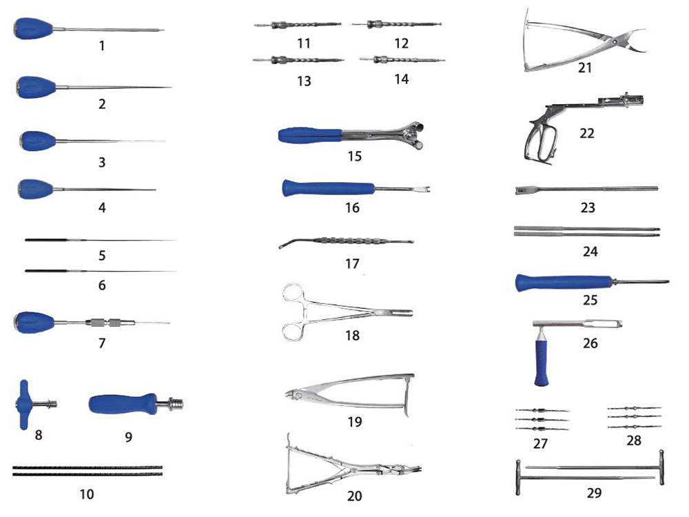 Instrument Set for Internal Spinal Fixation System (VII)