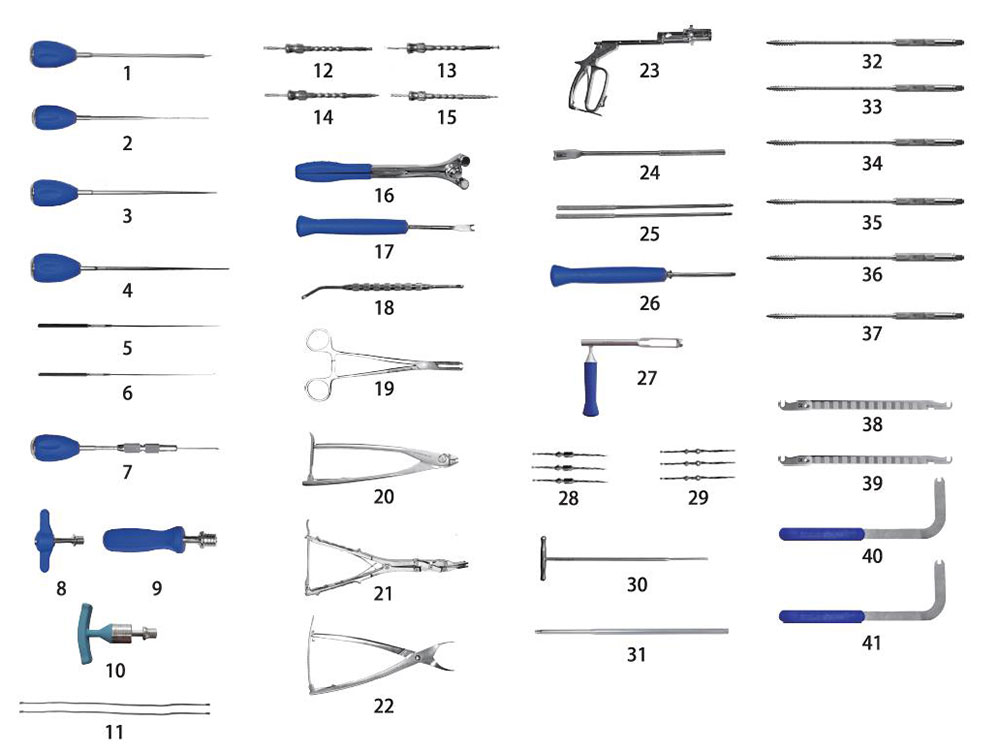 Instruments Set for Internal Spinal Fixation System(VII Invasive)